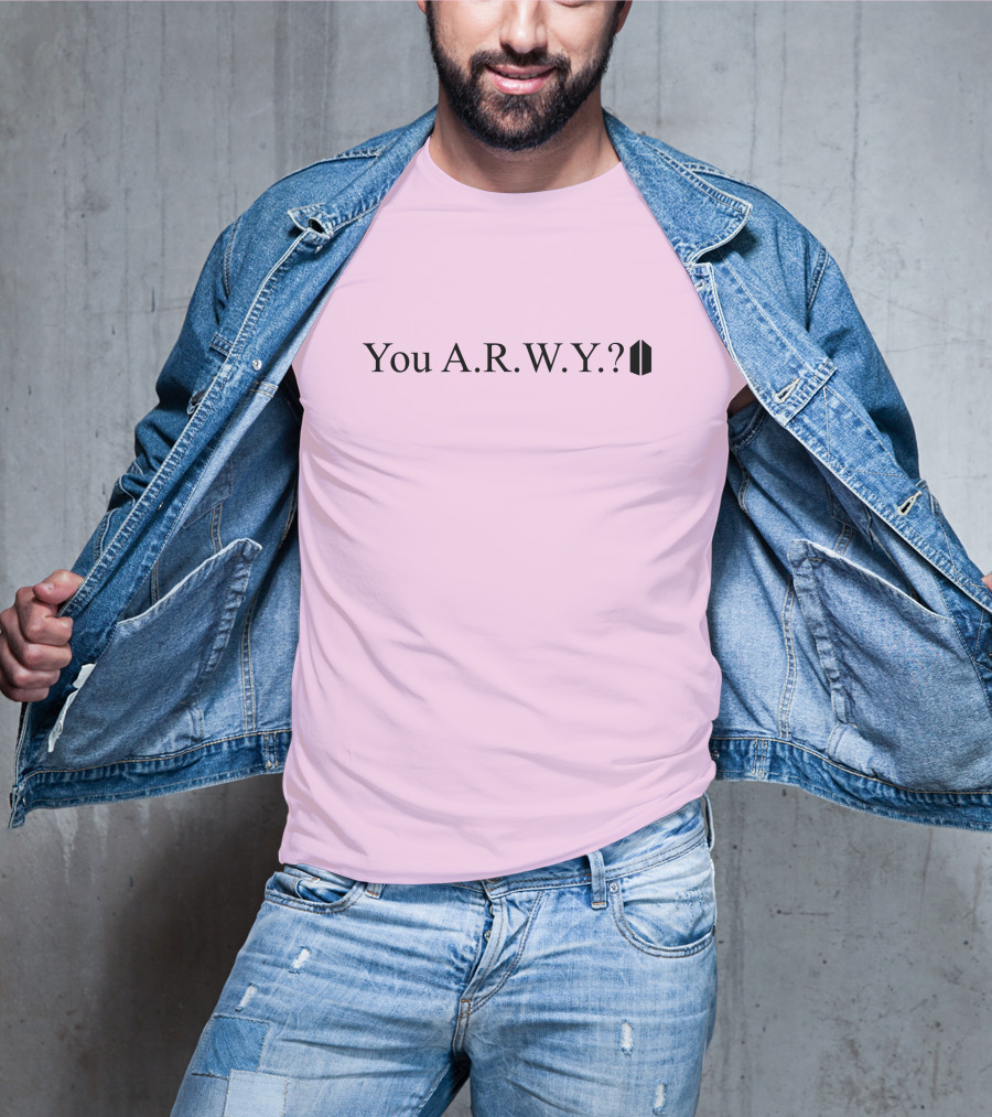 You A.R.M.Y.? With Icon Symbol Pink Background T-Shirt