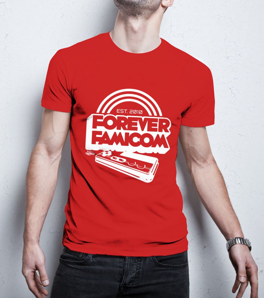 Bits And Rhymes Forever Famicom Est. 2010 Mega Ran Controller T-Shirt