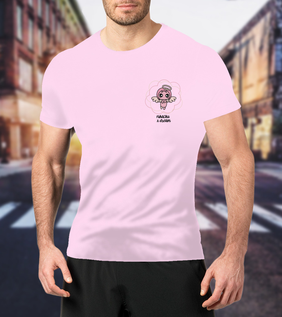 Nihachu X Dream Angel Character Pink T-Shirt