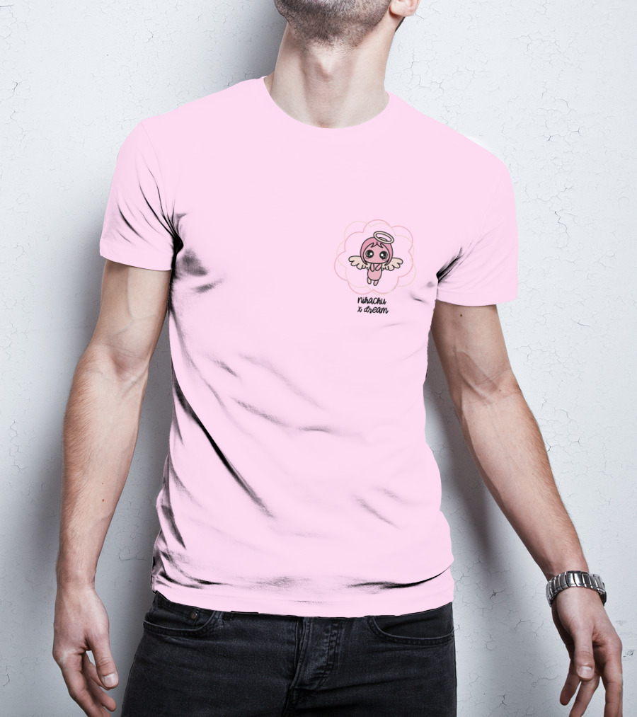 Nihachu X Dream Angel Character Pink T-Shirt