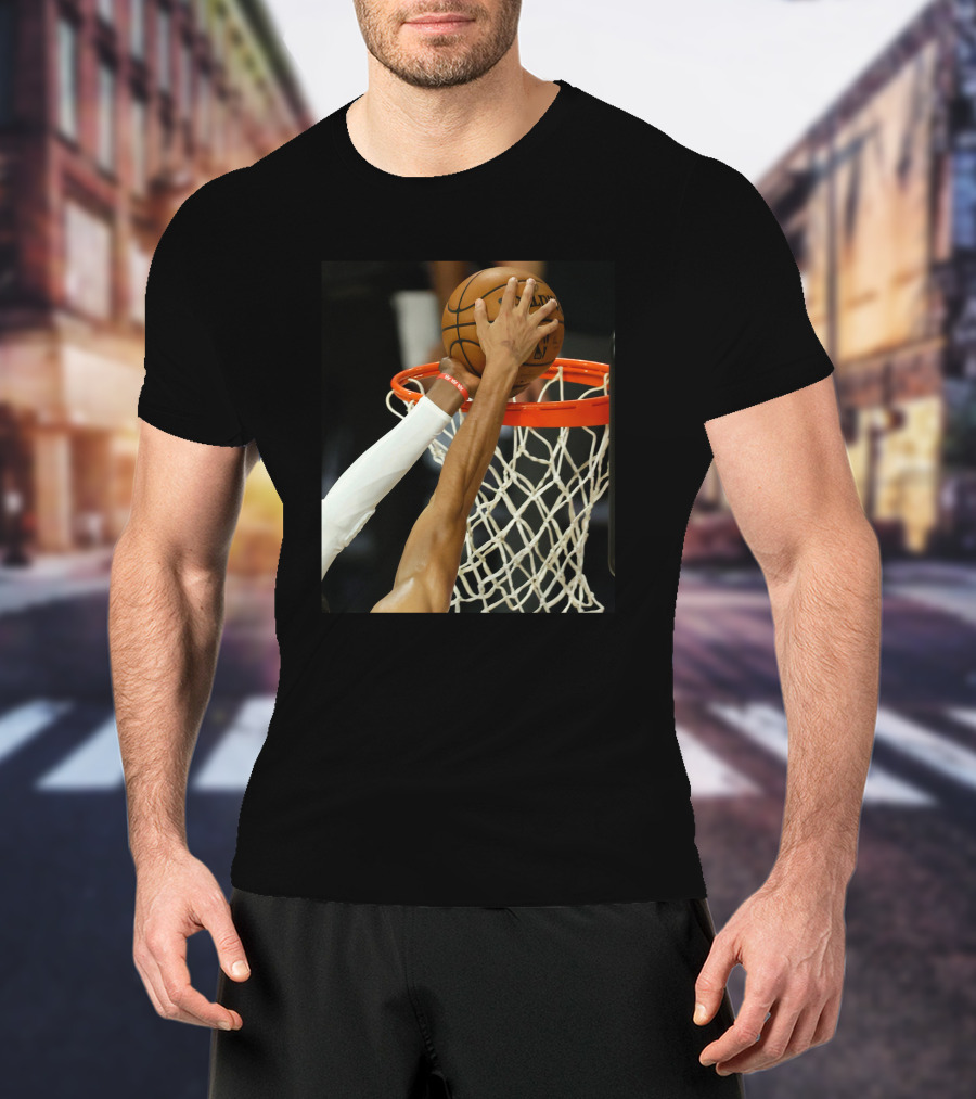 Bam Adebayo Spectacular Block Moment Court Culture Basketball Slam Dunk T-Shirt
