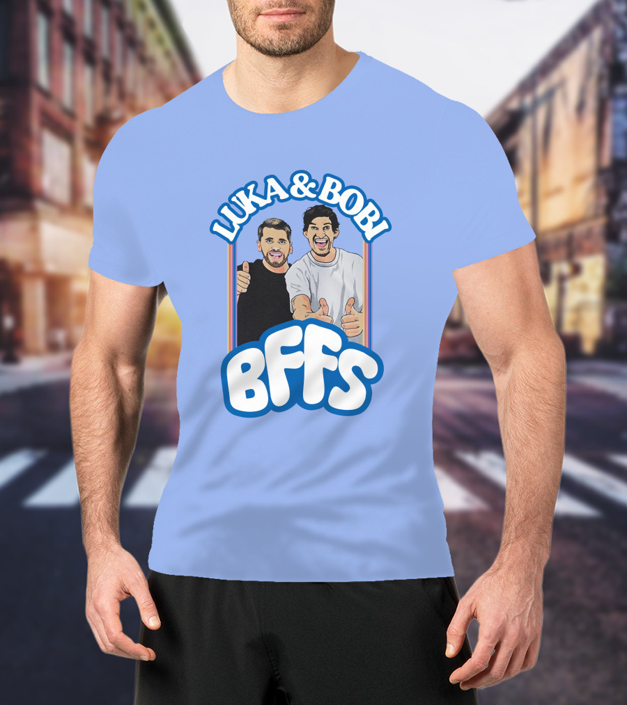 Luka And Bobi BFFs Thumbs Up Retro Style Duo T-Shirt