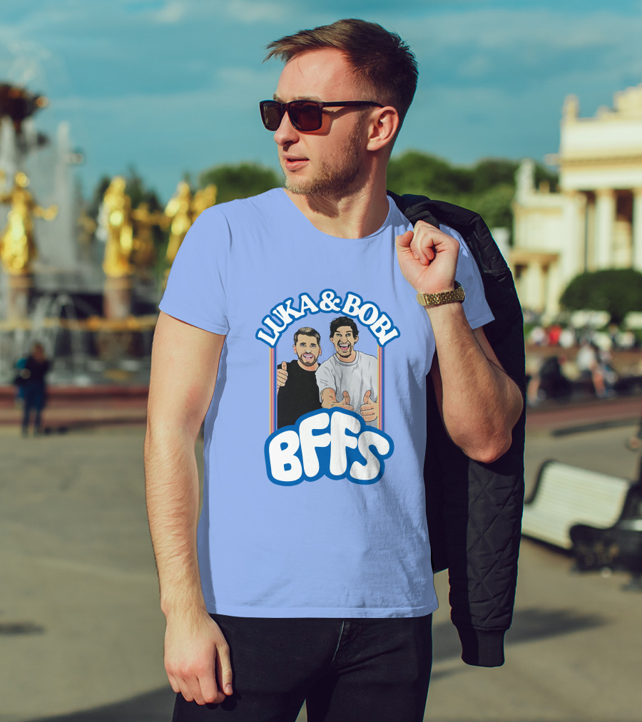 Luka And Bobi BFFs Thumbs Up Retro Style Duo T-Shirt