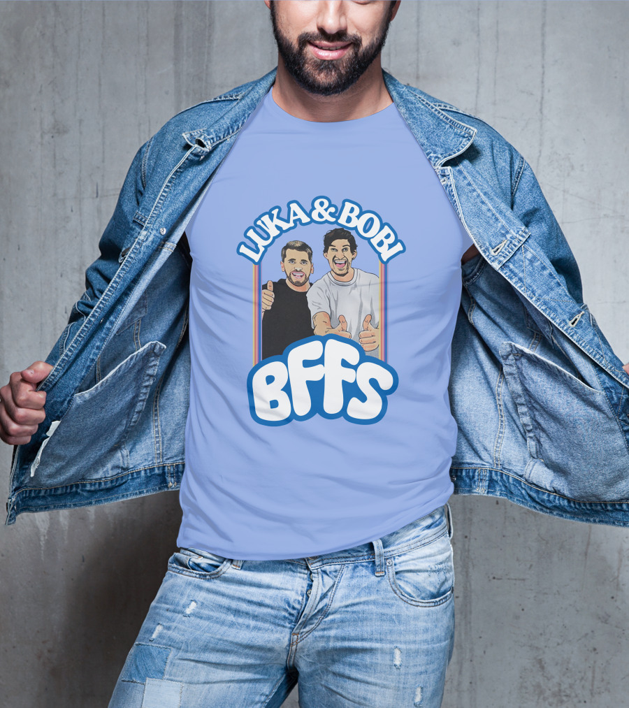 Luka And Bobi BFFs Thumbs Up Retro Style Duo T-Shirt