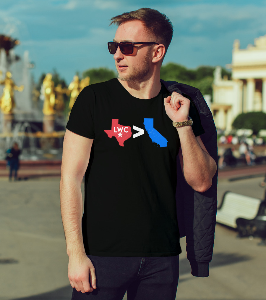 LWC Texas Greater Than California Crowder Shop T-Shirt