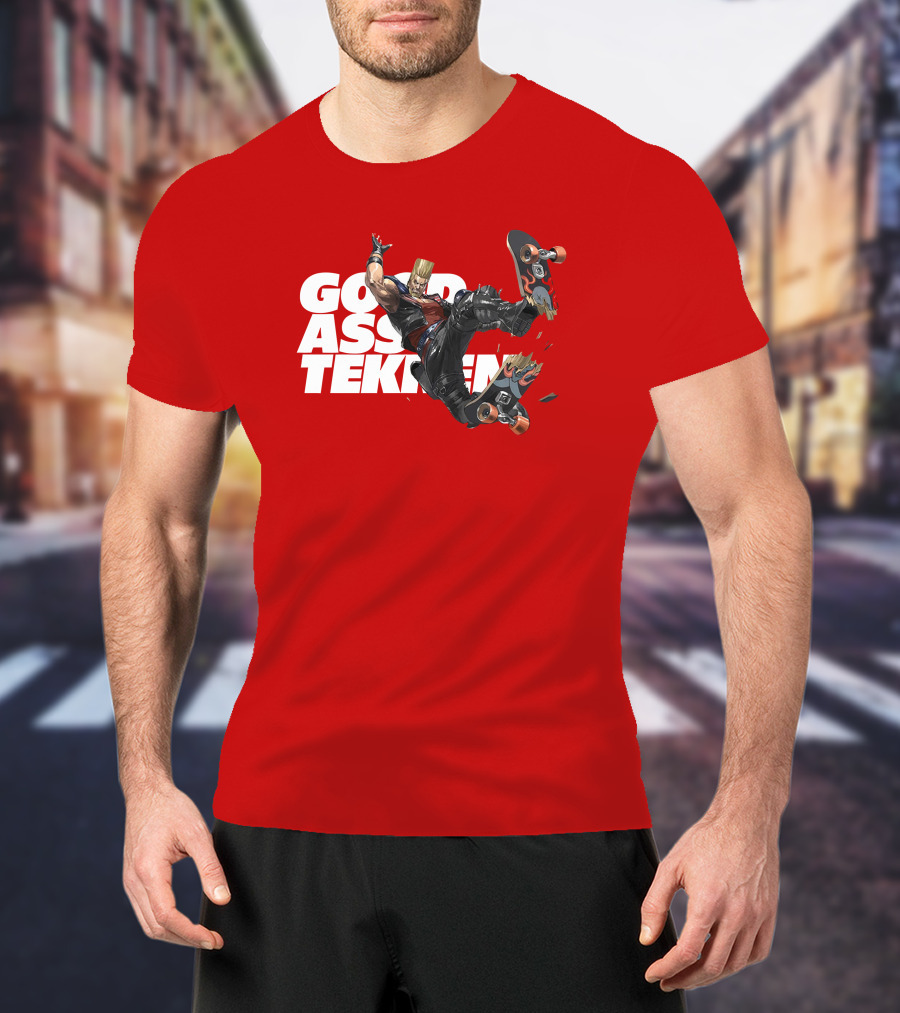 Thea Trinidad Good Ass Tekken Paul Phoenix Skateboarding T-Shirt