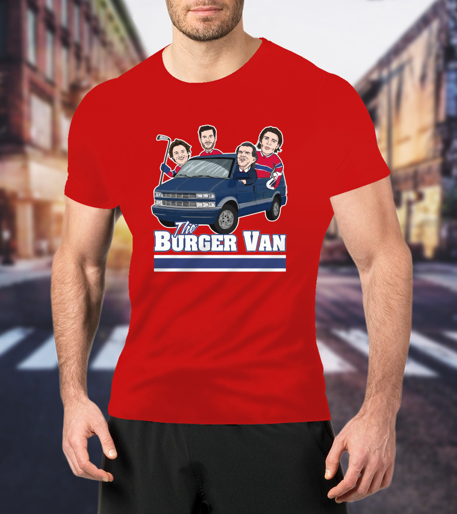 Burger Van Hockey Crew T-Shirt