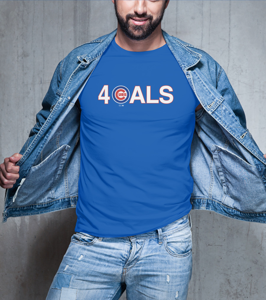 Obviousshirts Cubs 4 ALS Blue T-Shirt