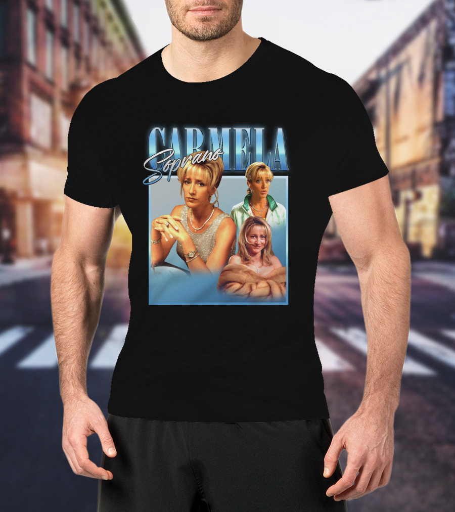 Carmela Soprano Character Portrait Montage T-Shirt