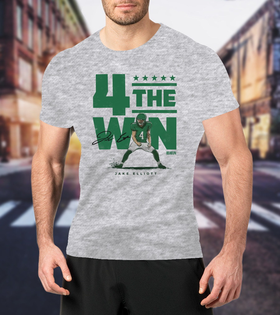 Jake Elliott 4 The Win NFLPA Football Player Nick Sirianni T-Shirt