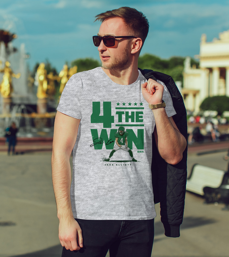 Jake Elliott 4 The Win NFLPA Football Player Nick Sirianni T-Shirt
