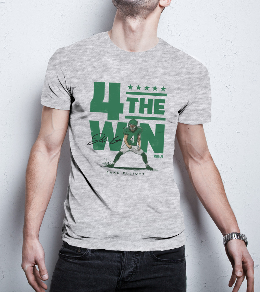 Jake Elliott 4 The Win NFLPA Football Player Nick Sirianni T-Shirt