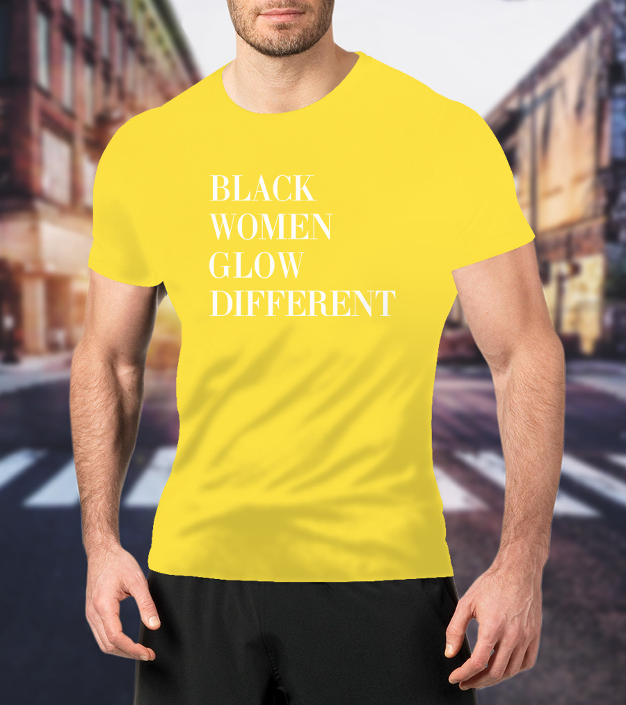 Black Women Glow Different Angela Bassett T-Shirt