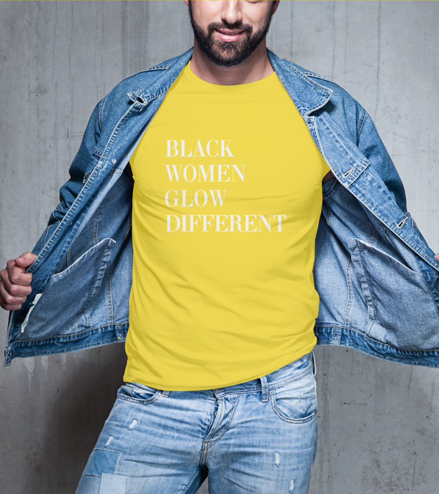 Black Women Glow Different Angela Bassett T-Shirt