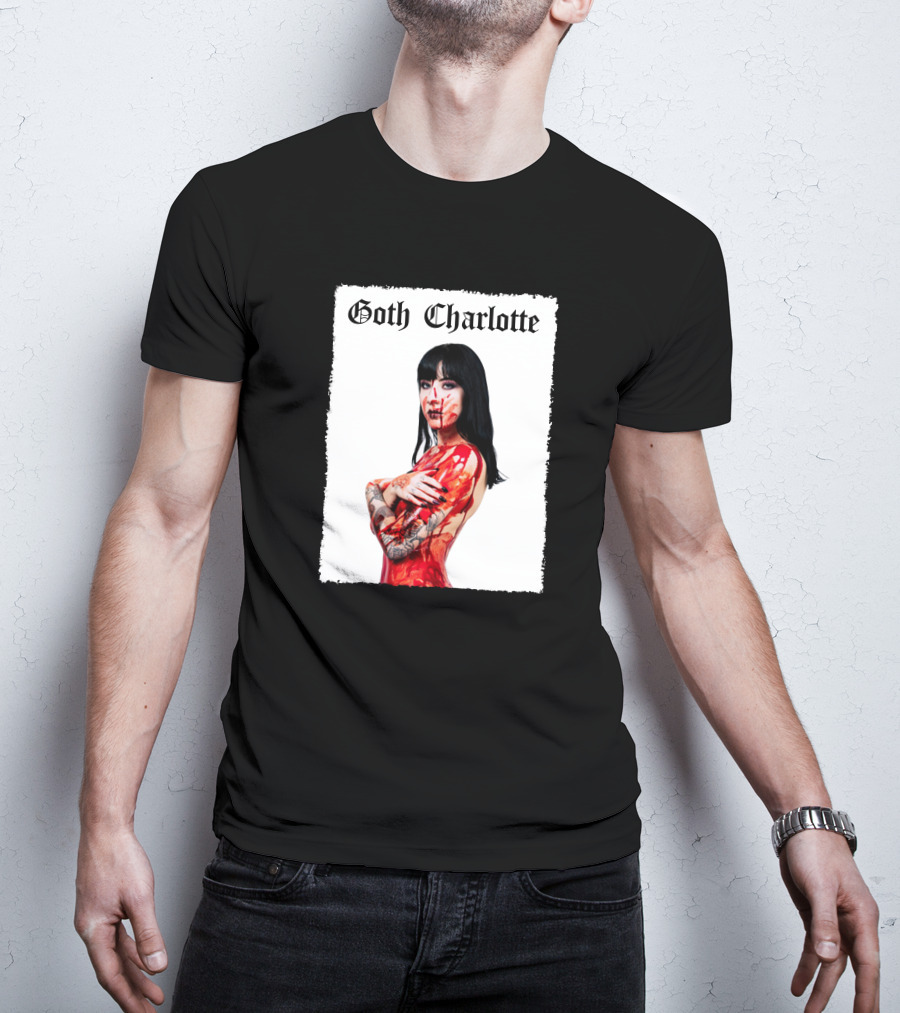Goth Charlotte Blood Tattoo Art Dark T-Shirt