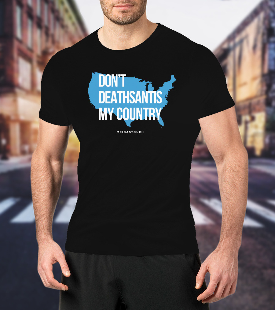 Meidastouch Don't Deathsantis My Country Shirt United States Map T-Shirt