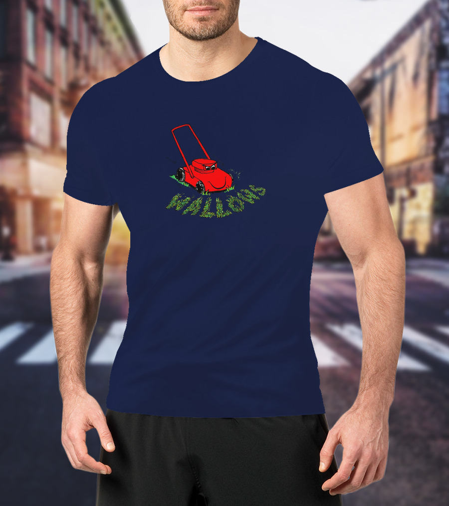 Wallows Lawnmower Grass Cut Red Machine Graphic Merchandise T-Shirt