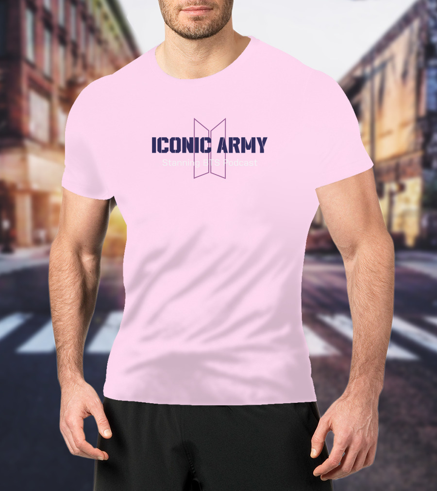 Iconic Army Stanning BTS Podcast T-Shirt