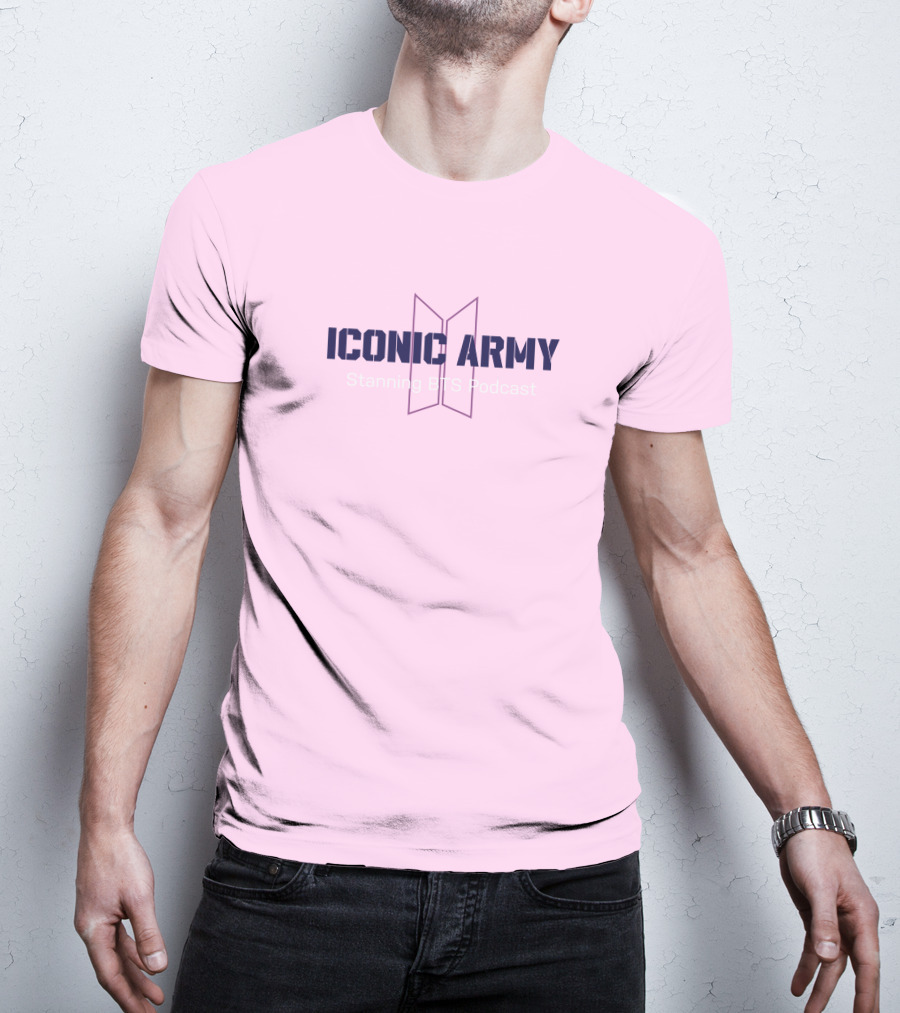 Iconic Army Stanning BTS Podcast T-Shirt