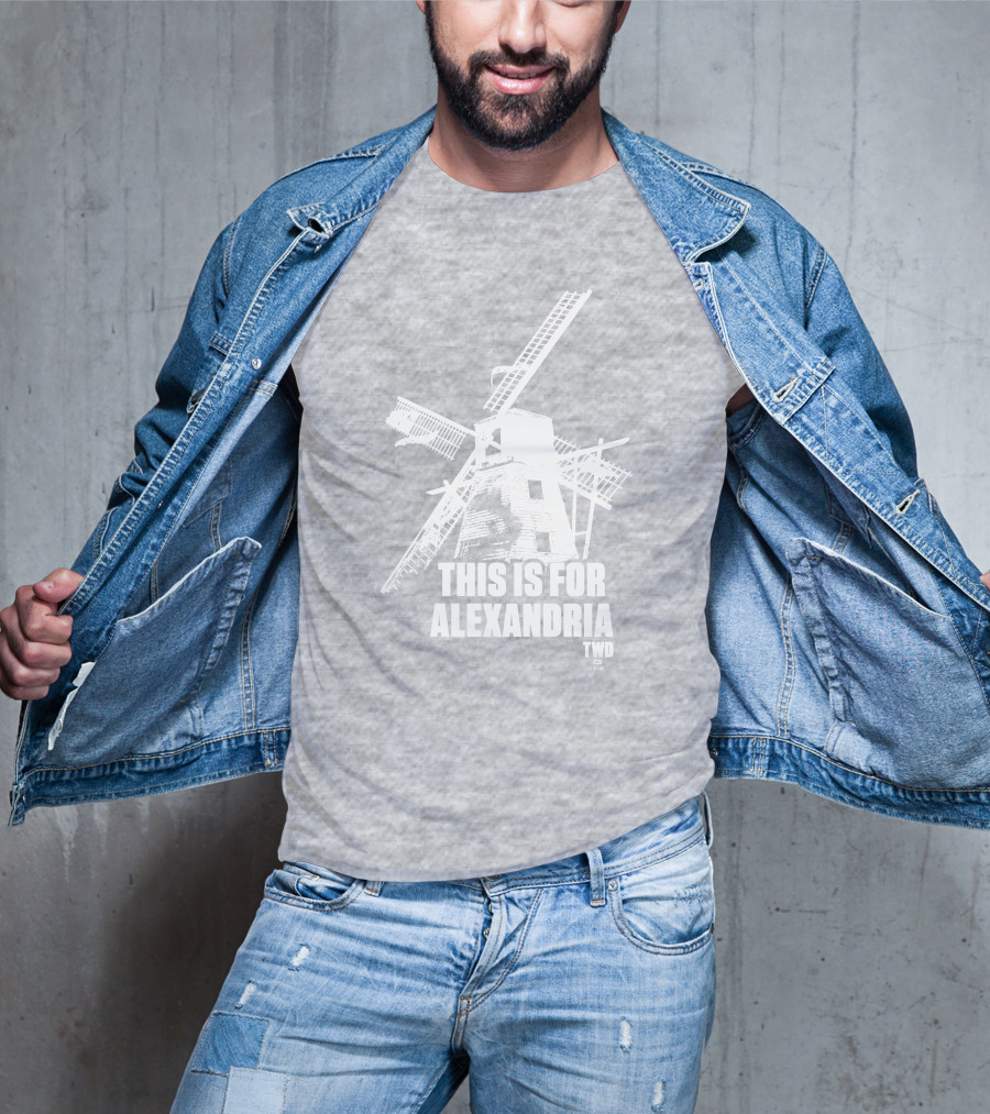The Walking Dead TWD This Is For Alexandria Windmill T-Shirt