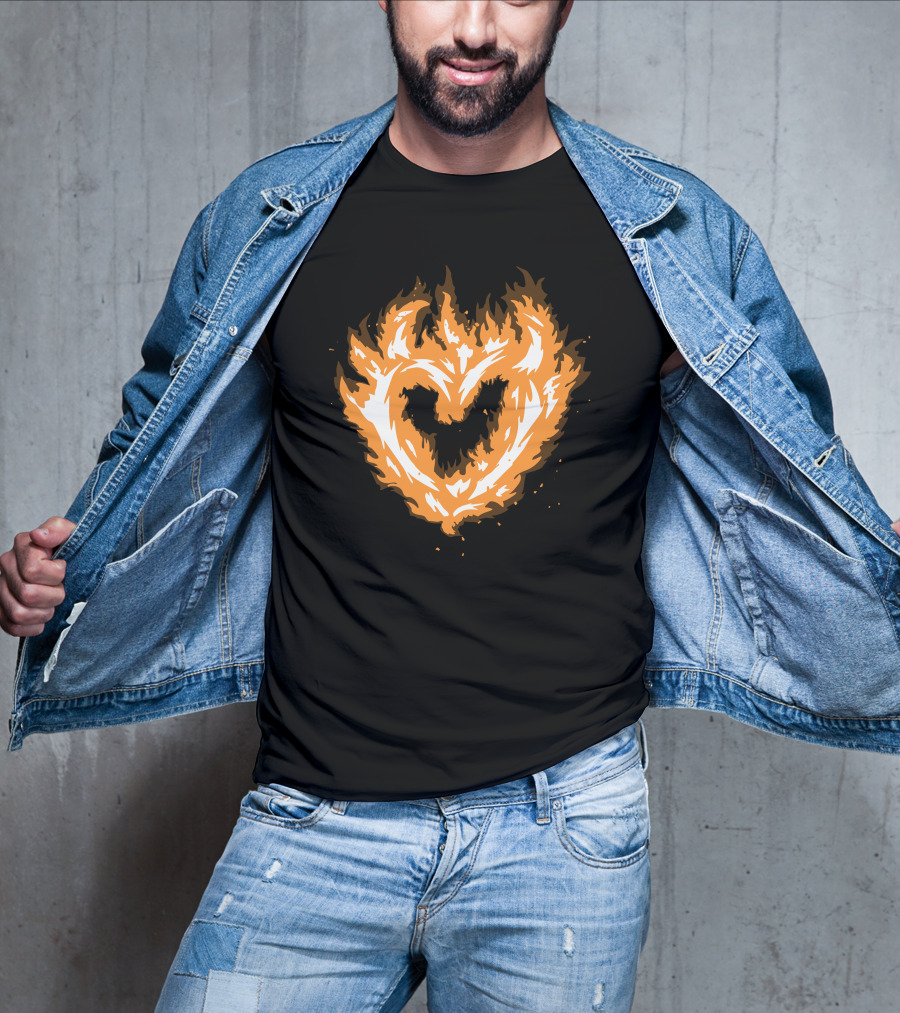 Sapnap 4 Million Flame Heart Fiery T-Shirt