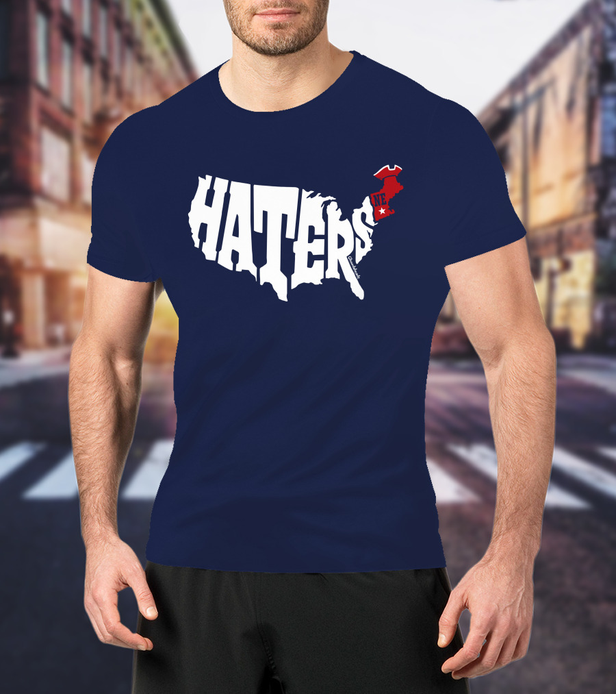 Haters New England Patriots Map T-Shirt
