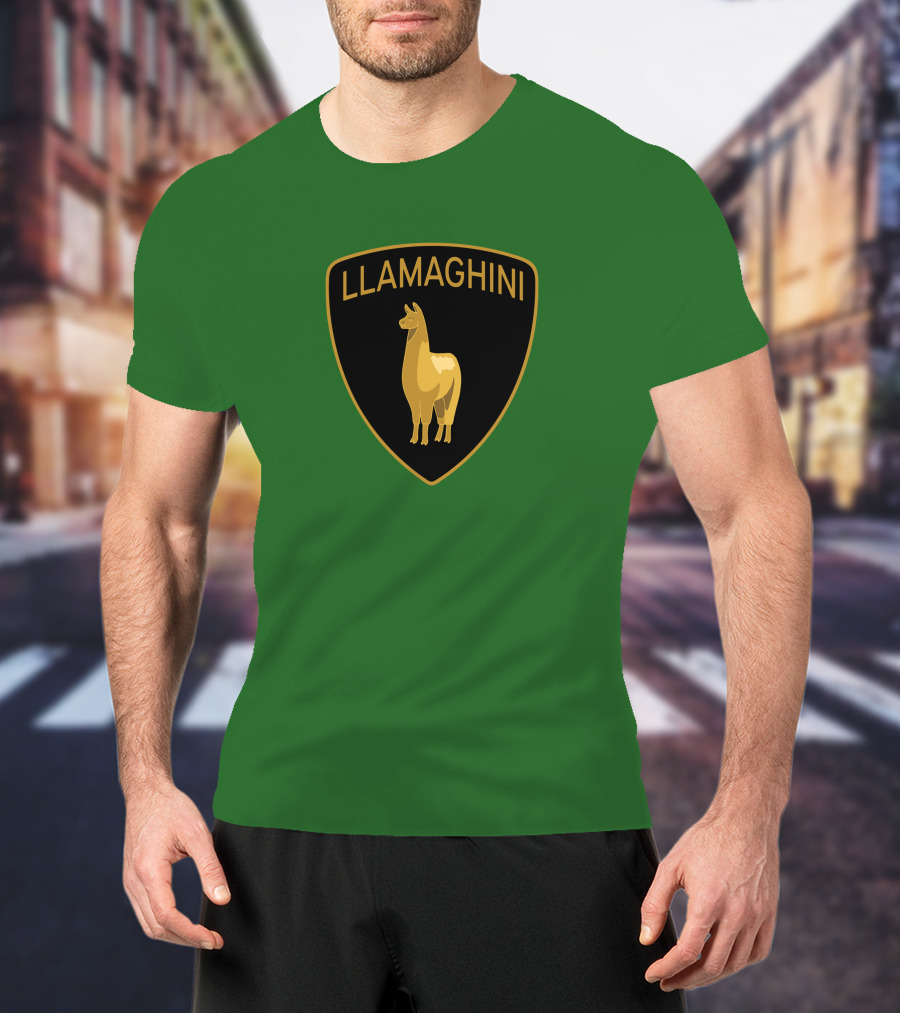 Llamaghini III Blipshift Shea Adam Emblem T-Shirt