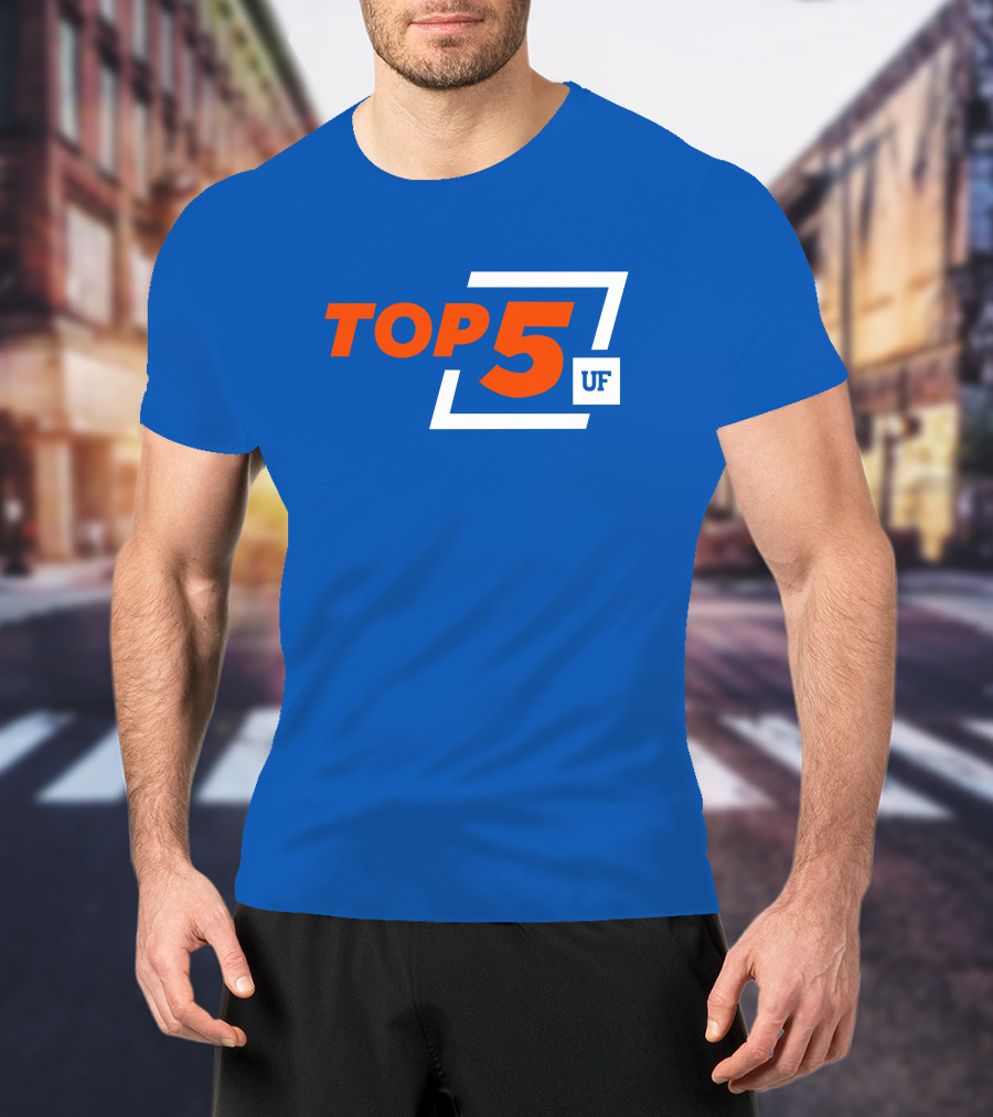 Top 5 UF University Florida Gators Elite Ranking Achievement T-Shirt
