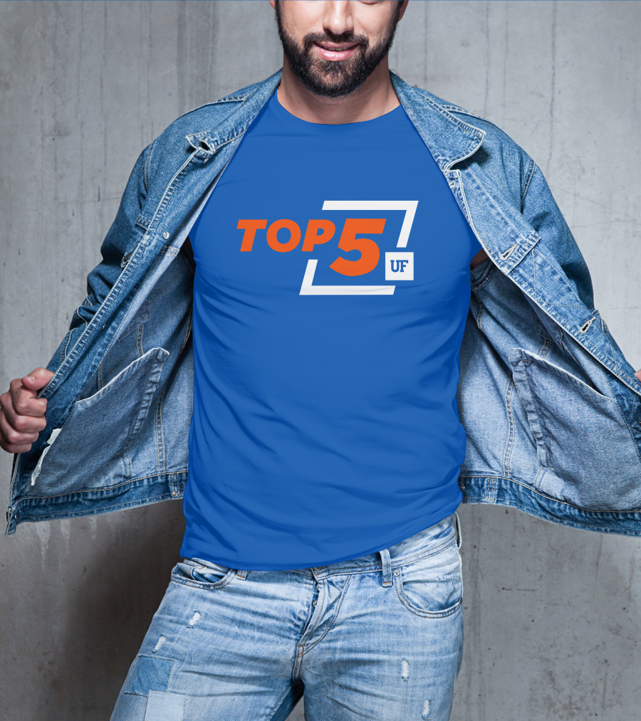 Top 5 UF University Florida Gators Elite Ranking Achievement T-Shirt