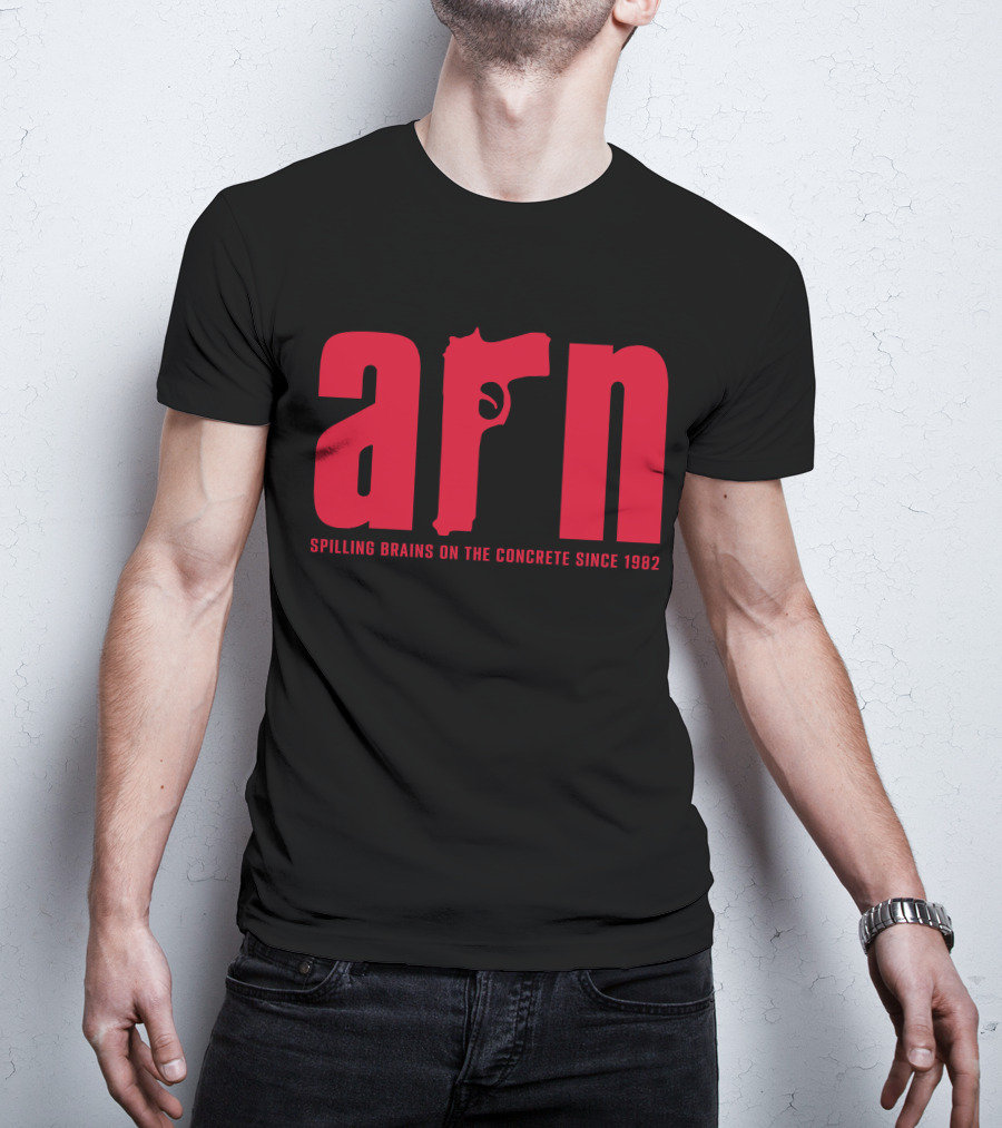 Arn Anderson Spilling Brains On The Concrete Since 1982 Sopranos Gimmicks T-Shirt