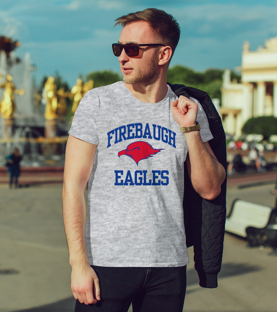 Josh Allen Firebaugh Eagles Buffalo Bills Red Blue Text T-Shirt