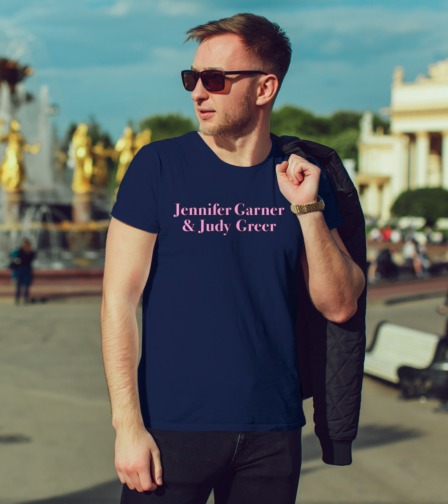 Super Yaki Jennifer Garner And Judy Greer Navy T-Shirt
