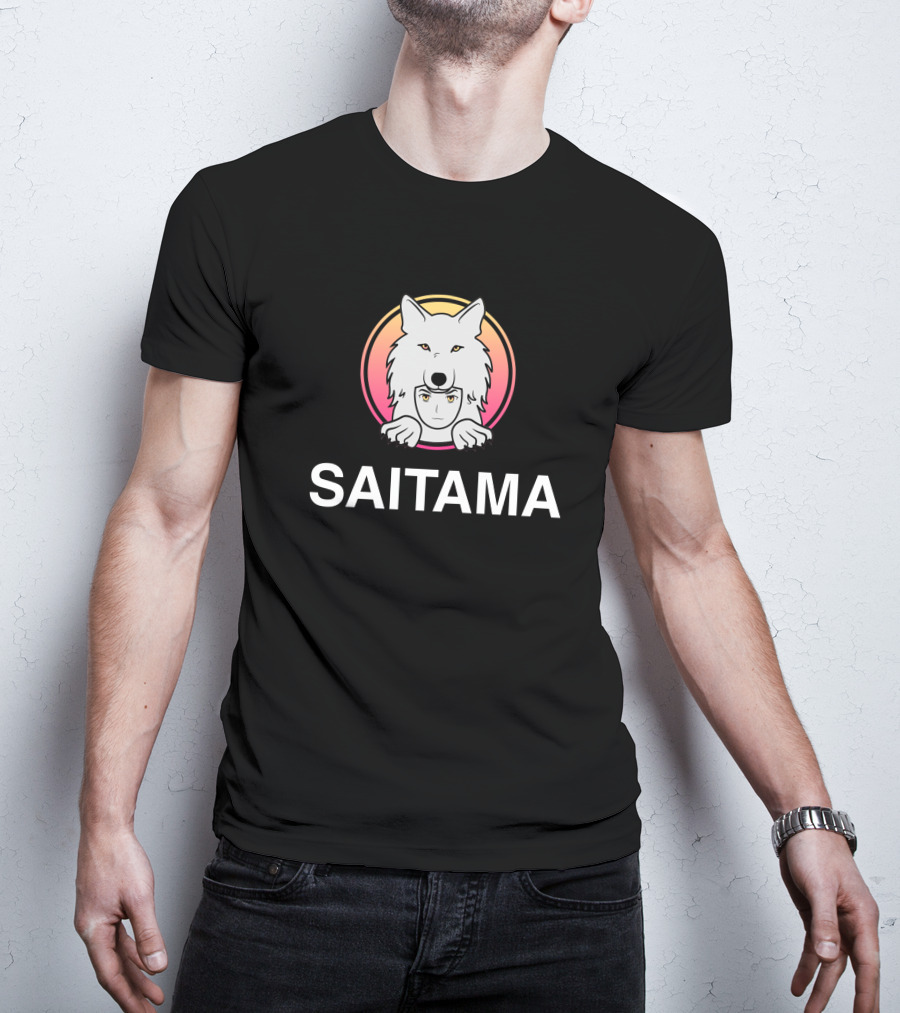 Mkay Saitama Saitama Inu Coin Anime Wolf T-Shirt
