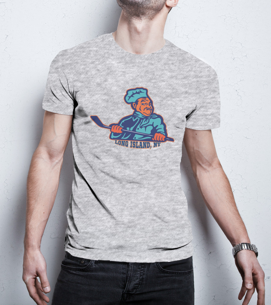 Borrelli's Hockey Long Island NY Chef With Hockey Stick T-Shirt