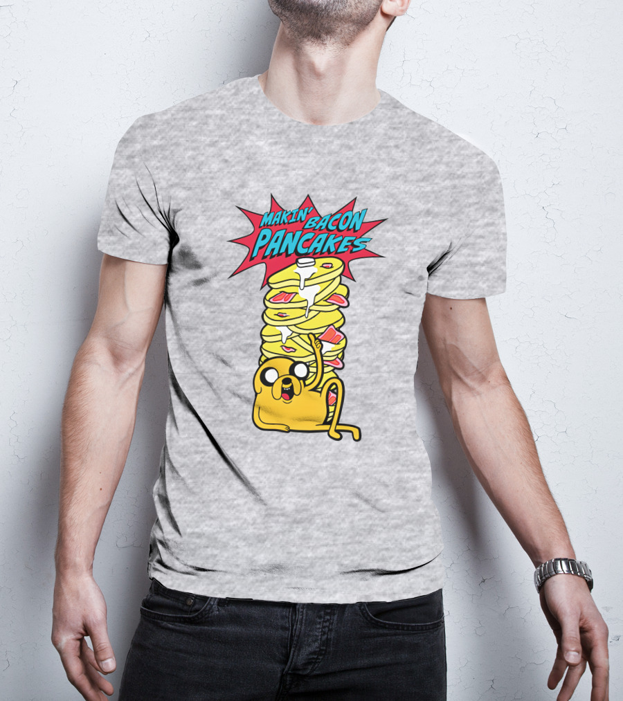 Makin' Bacon Pancakes Stack With Jake The Dog T-Shirt
