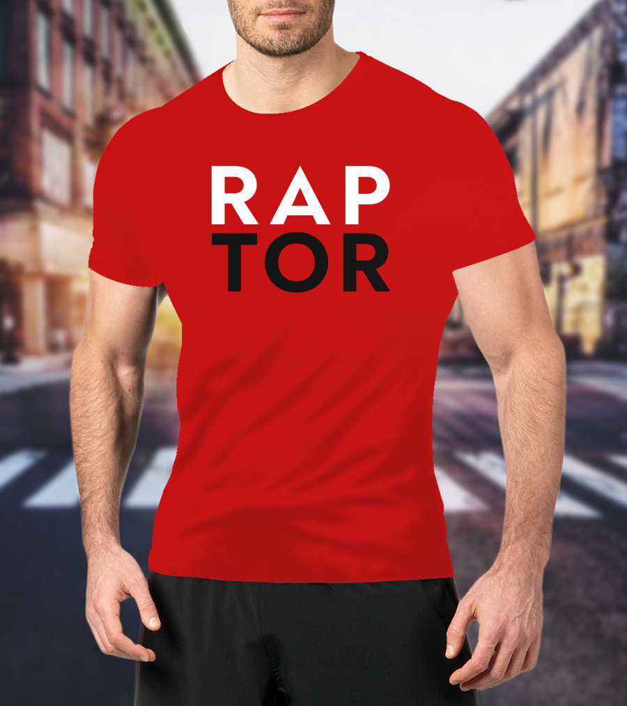 J.E. Skeets Raptor Jeskeets Raptors RAPTOR Red Black White T-Shirt