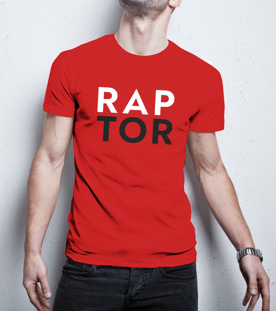 J.E. Skeets Raptor Jeskeets Raptors RAPTOR Red Black White T-Shirt
