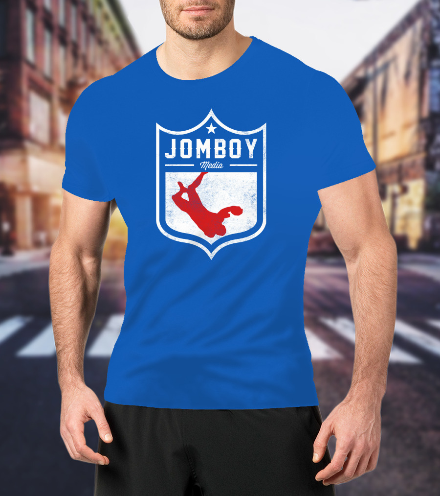 Jomboy Media Merch Thicc Six New Logo NFL Shield T-Shirt