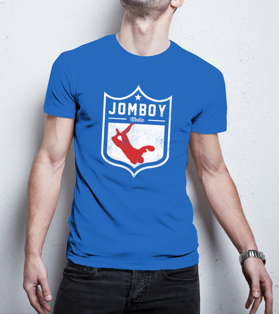 Jomboy Media Merch Thicc Six New Logo NFL Shield T-Shirt