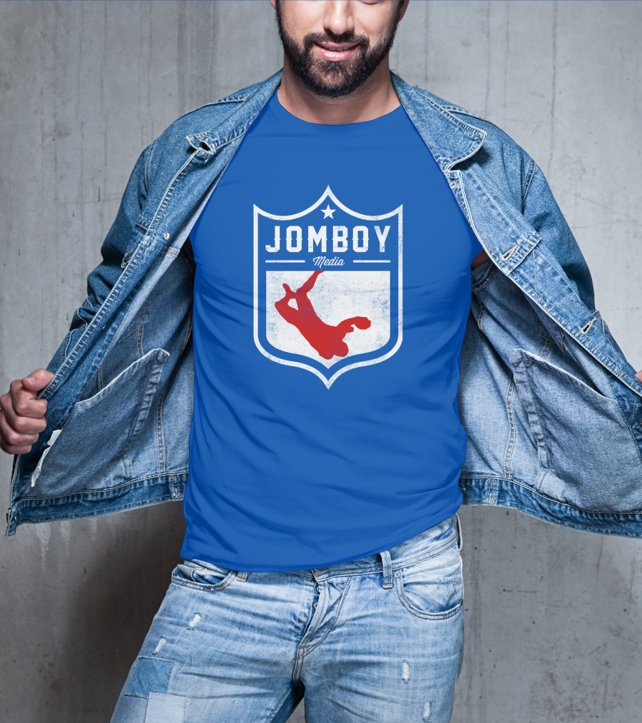 Jomboy Media Merch Thicc Six New Logo NFL Shield T-Shirt