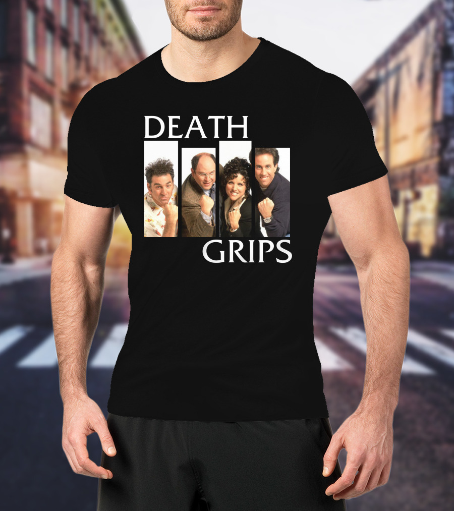 Death Grips Seinfeld Crossover Characters Fist Pose T-Shirt