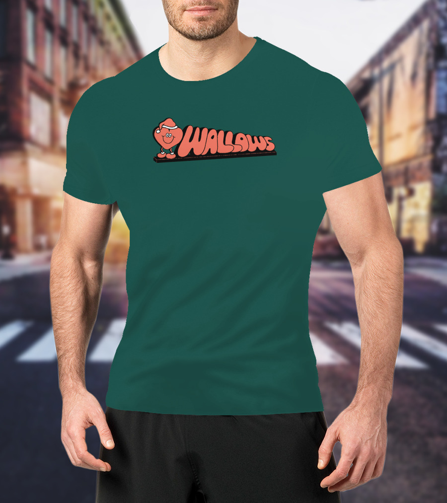 Wallows Holiday Love Music Merch Santa Heart T-Shirt