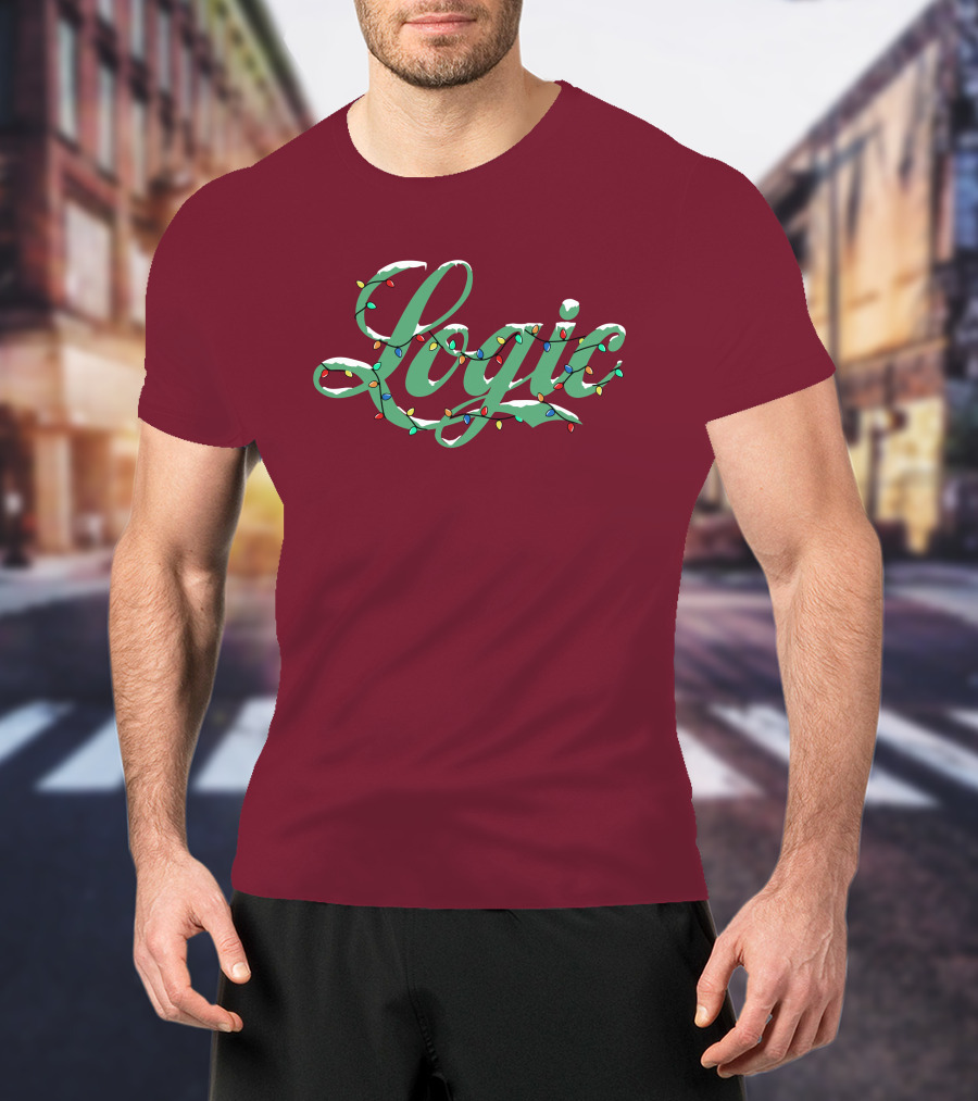 Logic Merch Holiday Lights Script Collection T-Shirt