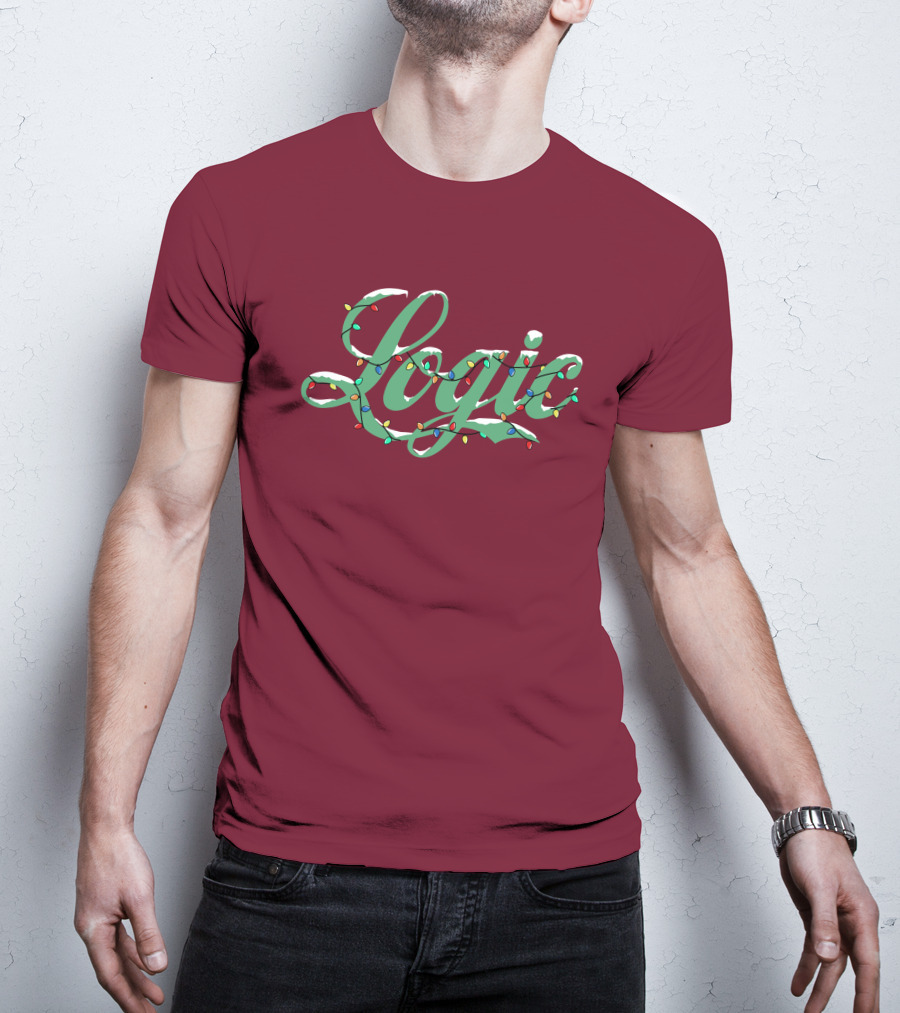 Logic Merch Holiday Lights Script Collection T-Shirt