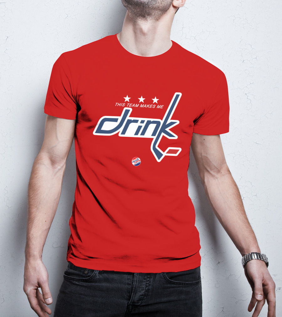 Nova Caps Hockey This Team Makes Me Drink T-Shirt