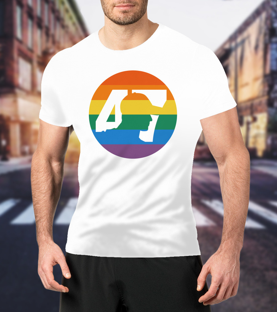 Mick Schumacher Rainbow Circle 47 Pride T-Shirt