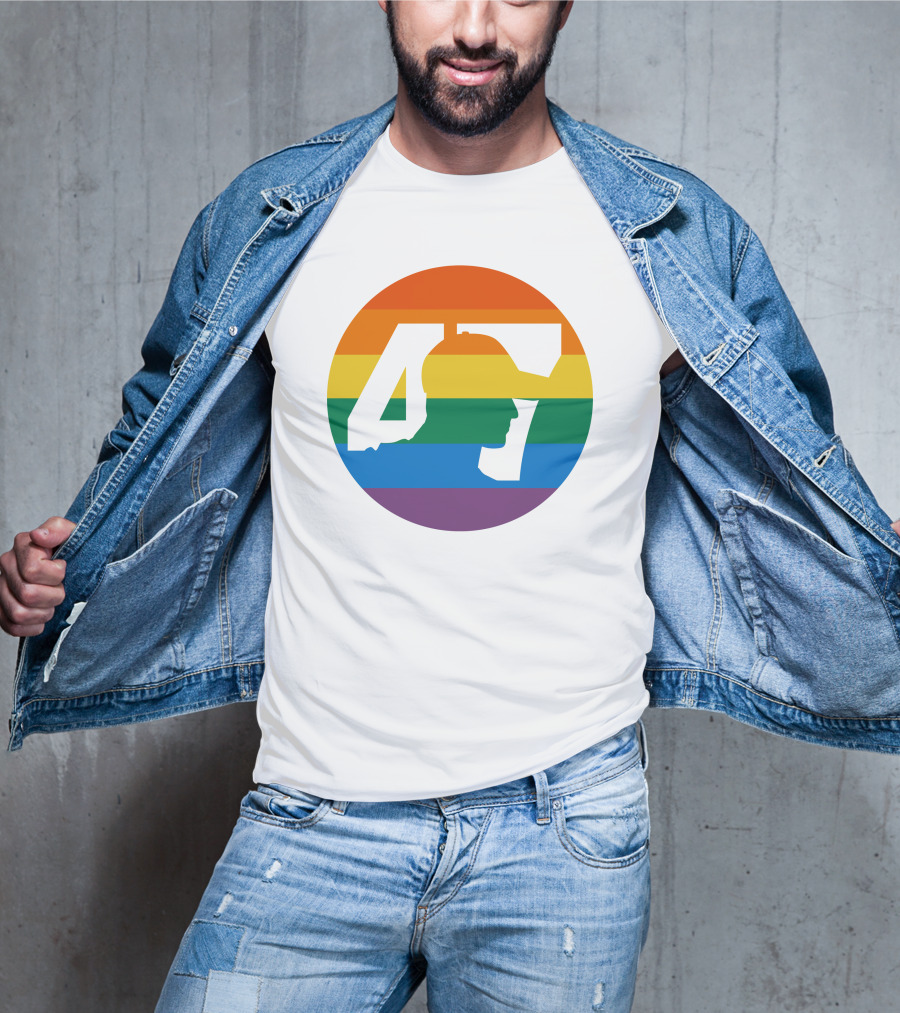 Mick Schumacher Rainbow Circle 47 Pride T-Shirt