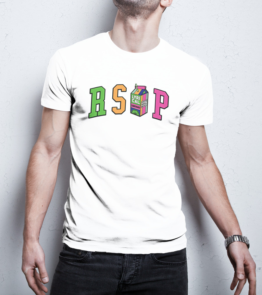 RSVP Lyrical Lemonade Drink Box Logo Cream Merch T-Shirt