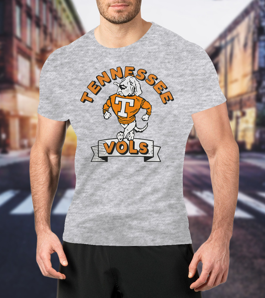 Chris Lofton Tennessee Vols Vintage Smokey Mascot Homefield T-Shirt