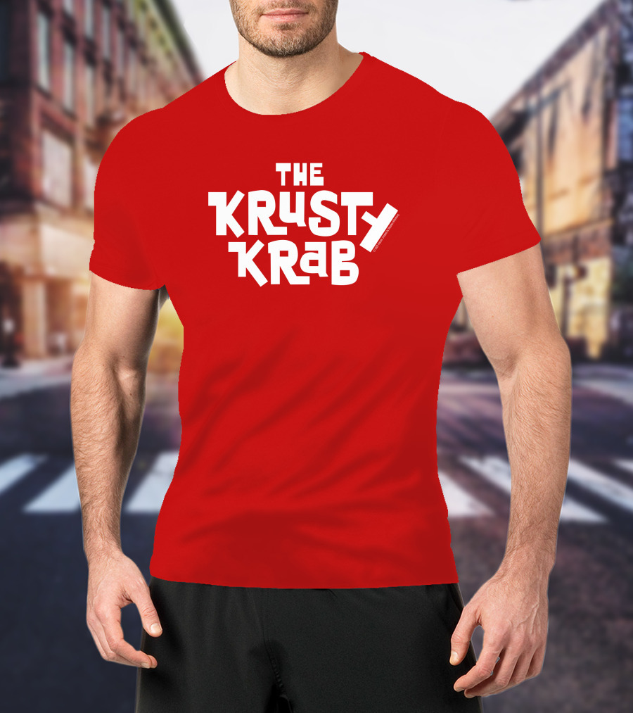 Joe Burrow The Krusty Krab Spongebob Squarepants Crossover Patrick Star Football NFL Cincinnati Bengals Cartoon Network Nickelodeon T-Shirt